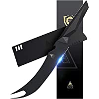 DALSTRONG - Cuchillo Pitmaster - 9&quot- - Serie Shadow Black - Revestimiento de nitruro de titanio negro - Alto carbono…